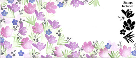 Crocus Garden- Majestix Peg Stamp Set