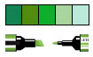 Promarker Shades of Green