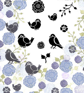 Bullfinches and Blooms