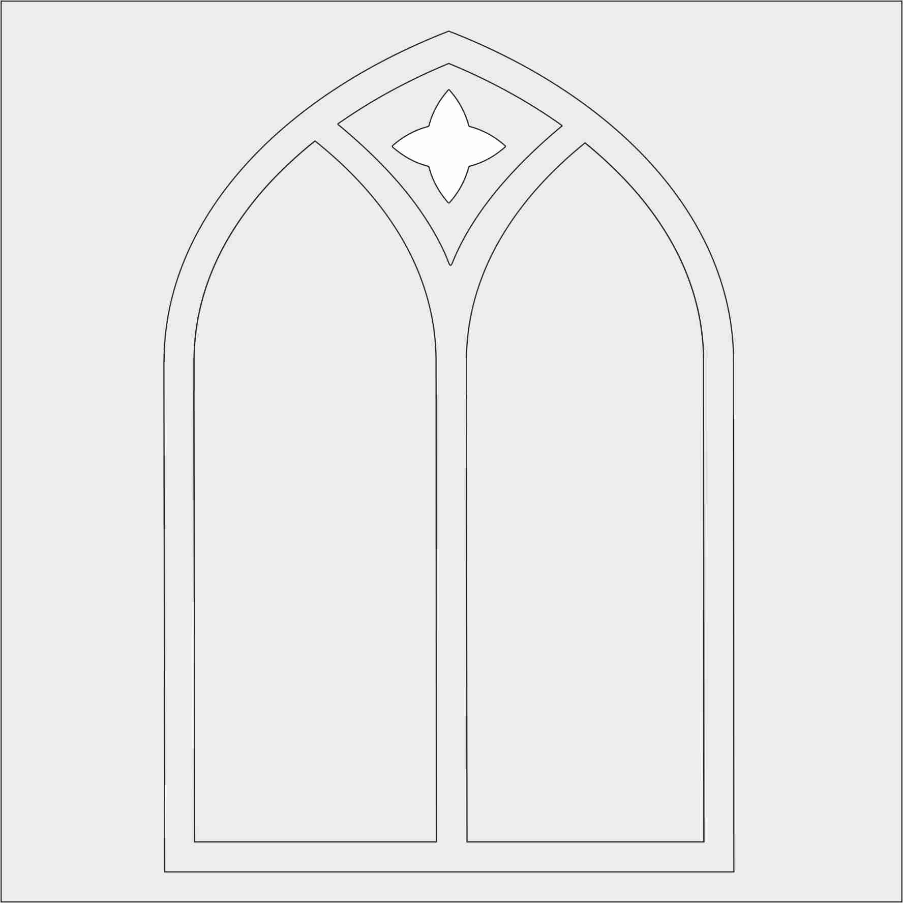 Church Window - MajeMask Stencil
